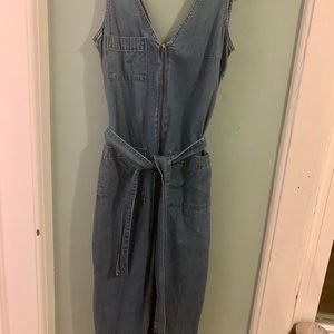 Madewell denim jumpsuit